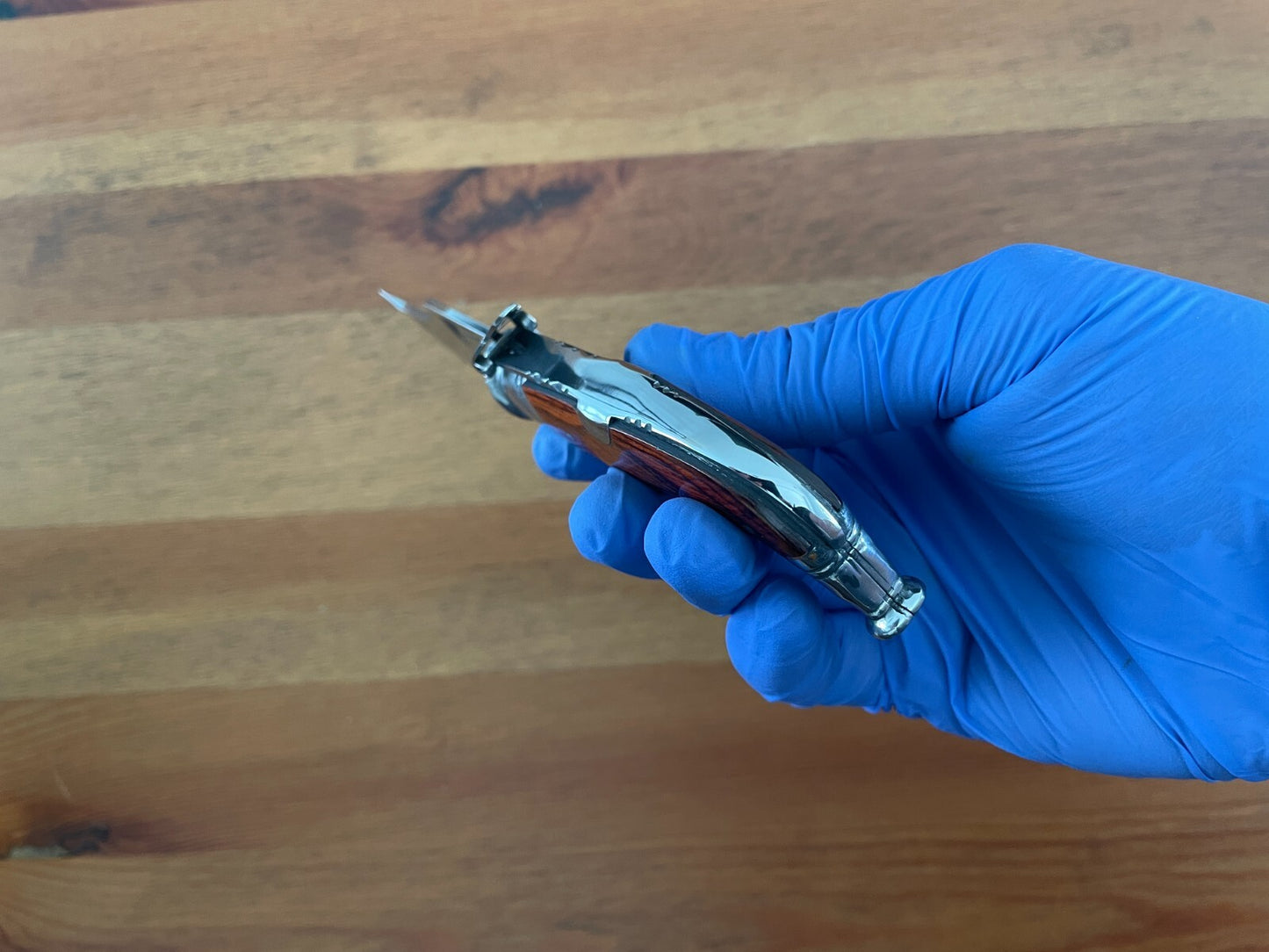 2.55” Spanish Navaja Capaora Pocket Knife Red Stamina Wood Scales - USA seller