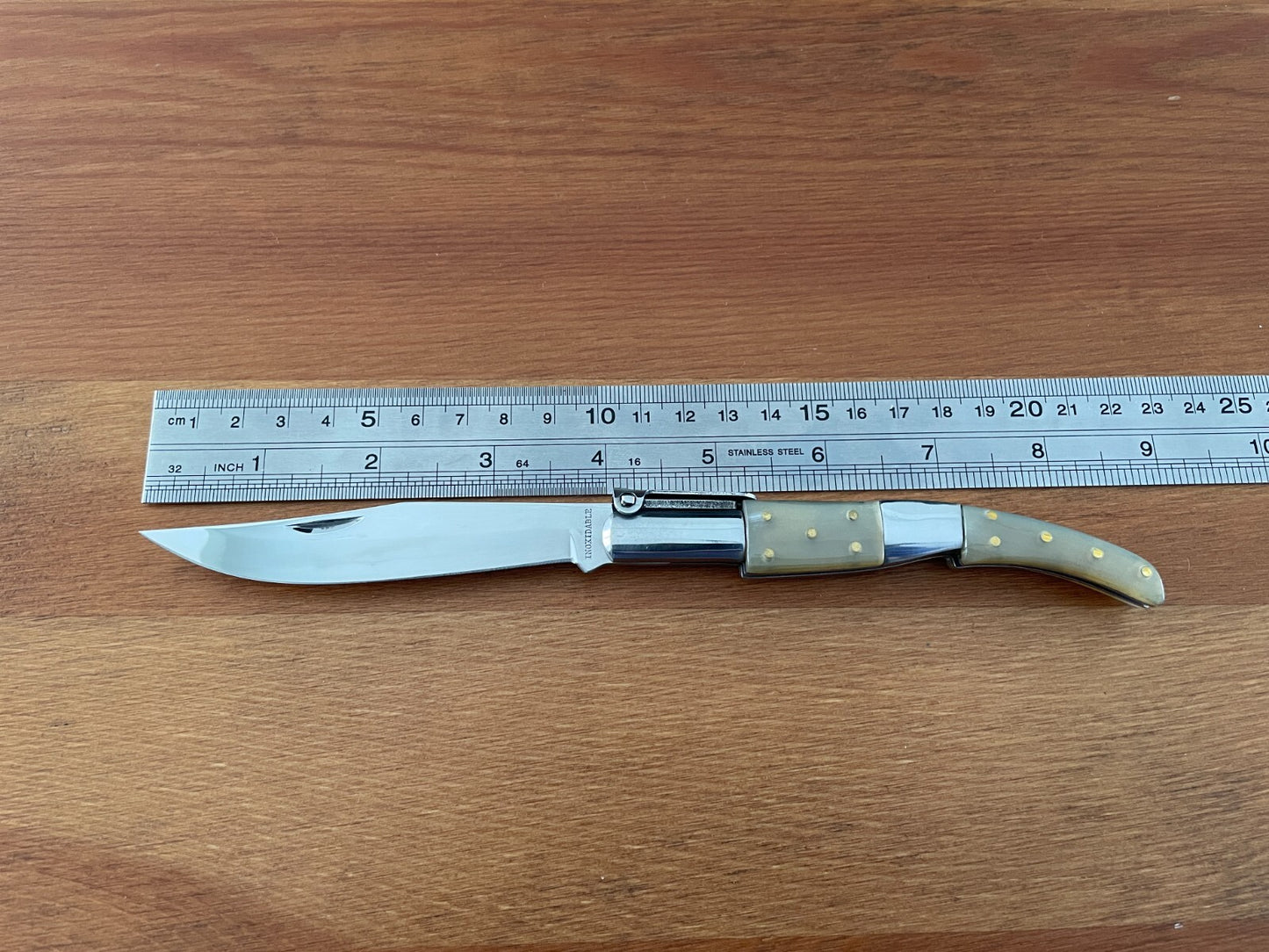 4" Arabian Style Navaja Folding Pocket Knife Bull Horn Scales Made in Spain