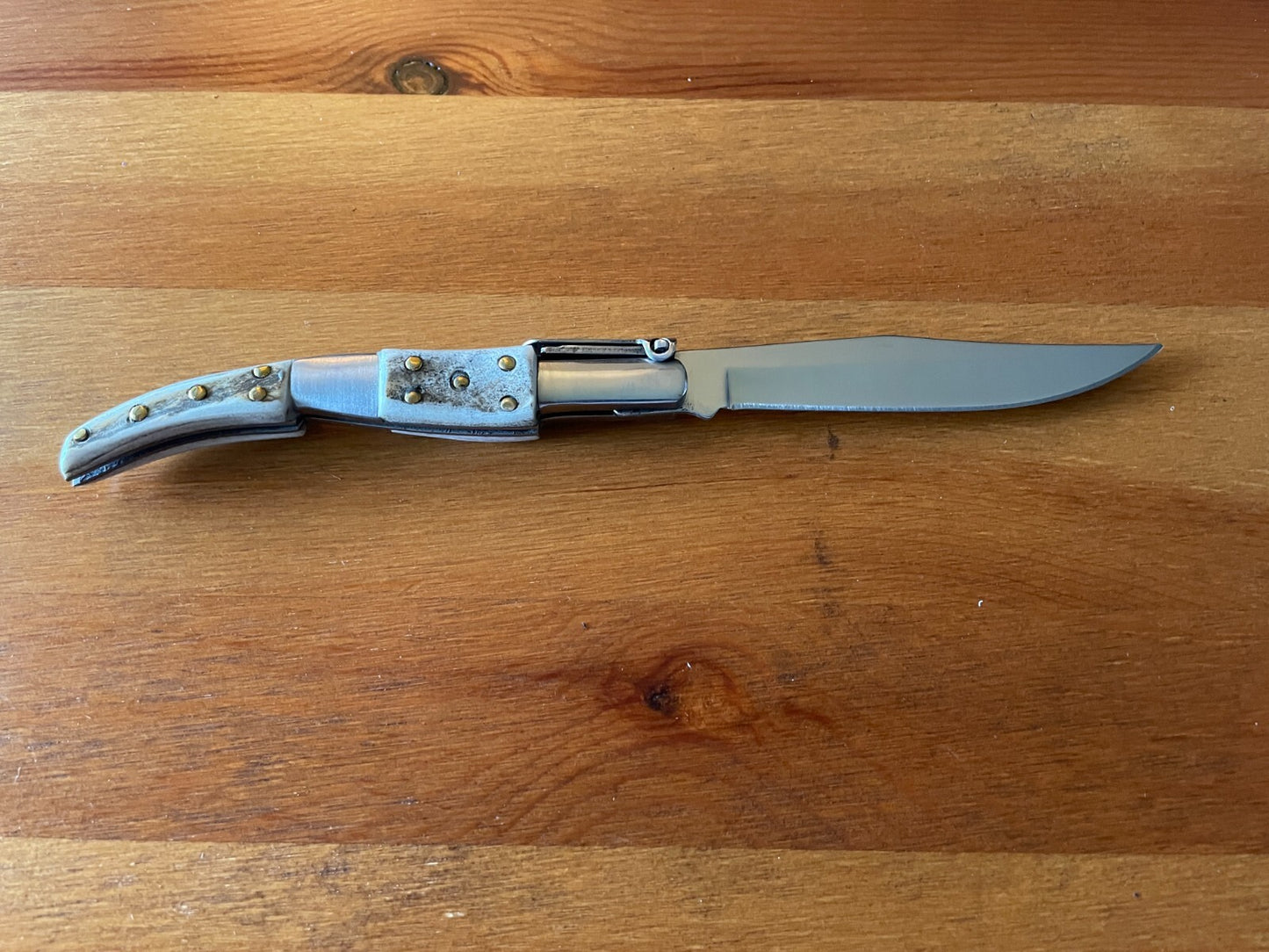 4" Arabian Folding Pocket Knife Deer Antler Scales Handmade in Spain