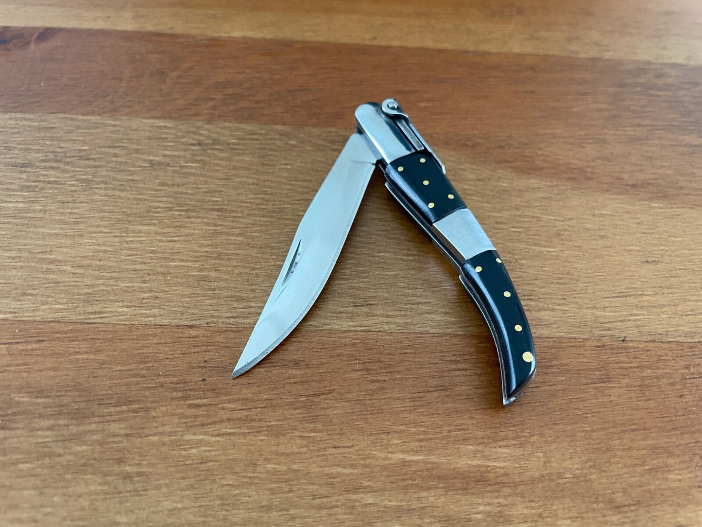 2.75” Arabian Style Navaja Folding Pocket Knife Black Wood and Steel Handle