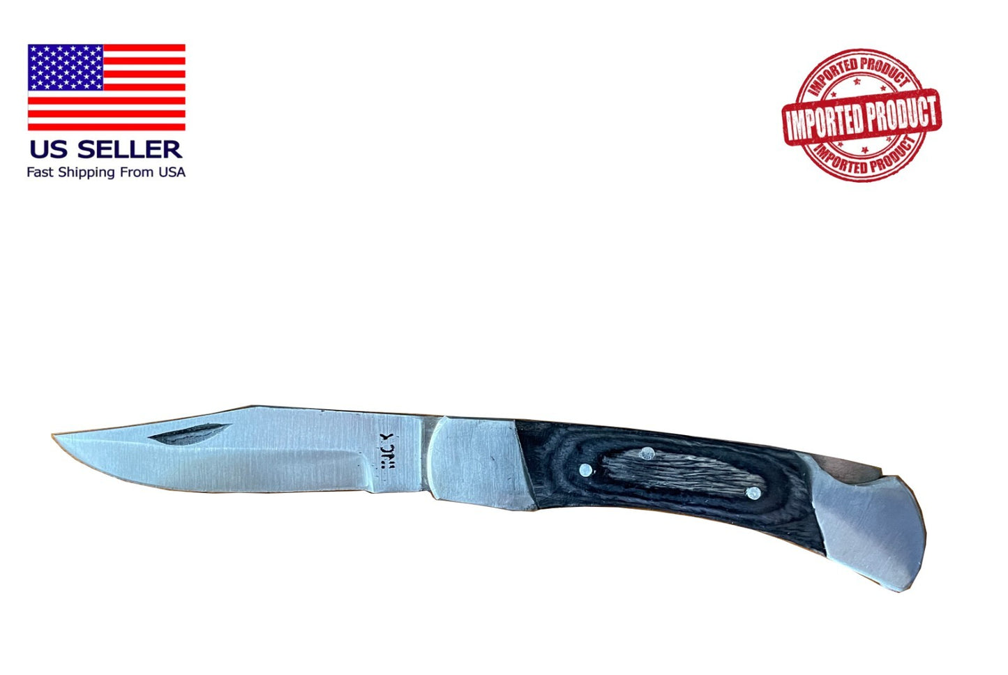 Spanish Navaja pocket knife 2.9" Wooden Scales - USA Seller