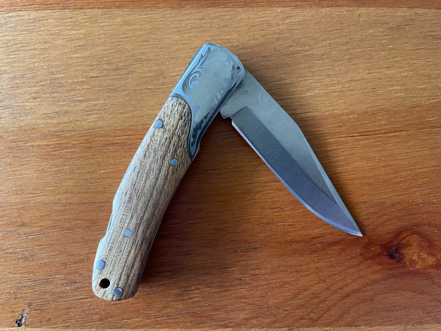 2.5" Blade Cute Folding Pocket Knife Bolsters Engraved Imported Spain -US Seller