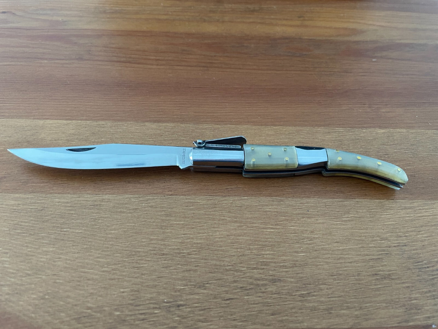4" Arabian Style Navaja Folding Pocket Knife Bull Horn Scales Made in Spain
