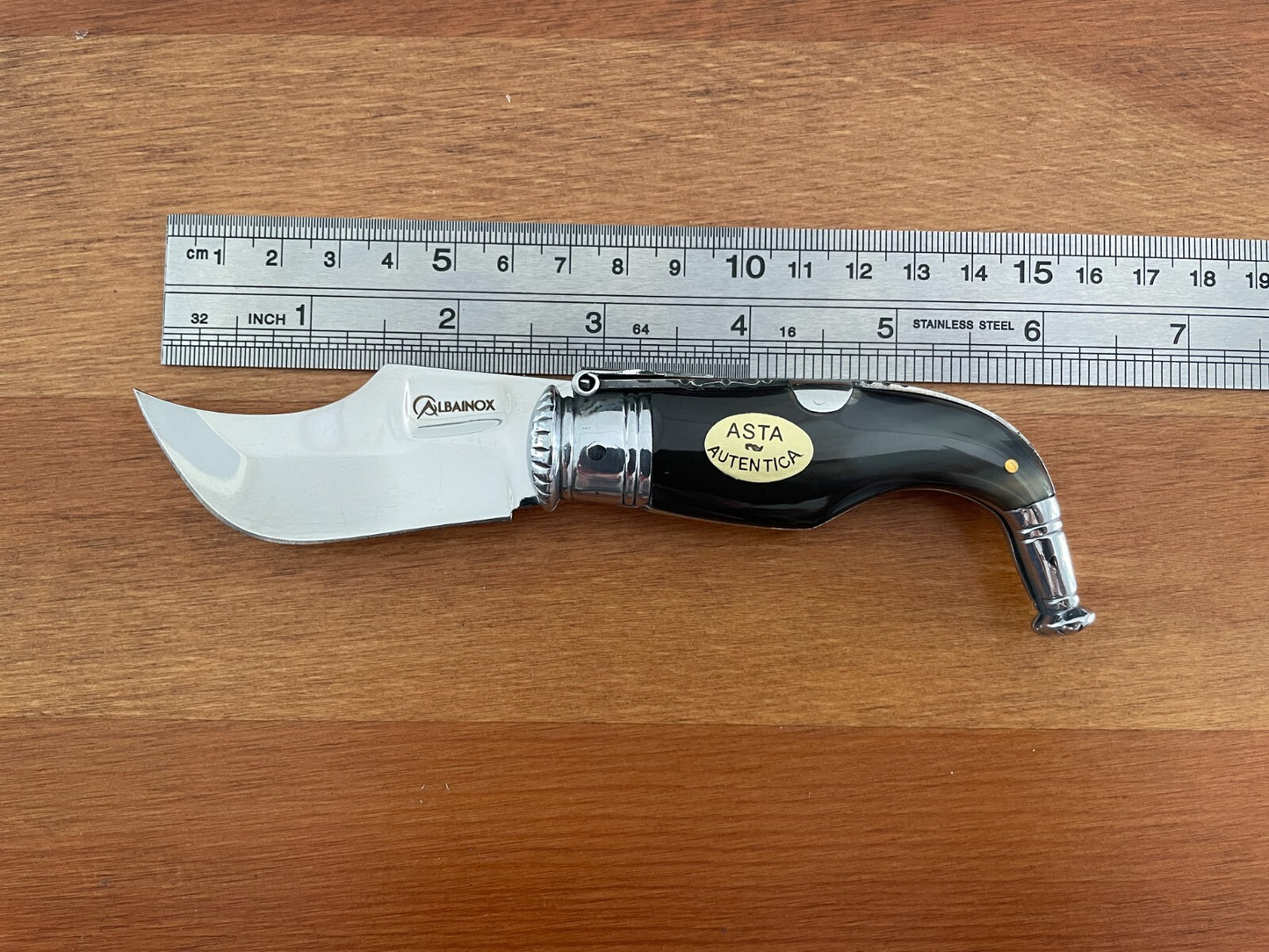 2.55” Spanish Navaja Capaora Pocket Knife Genuine Bullhorn Scales - USA seller