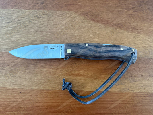 3.15” Joker Artica Bushcraft Folding Knife (Walnut Wood Handle) Handmade - Spain