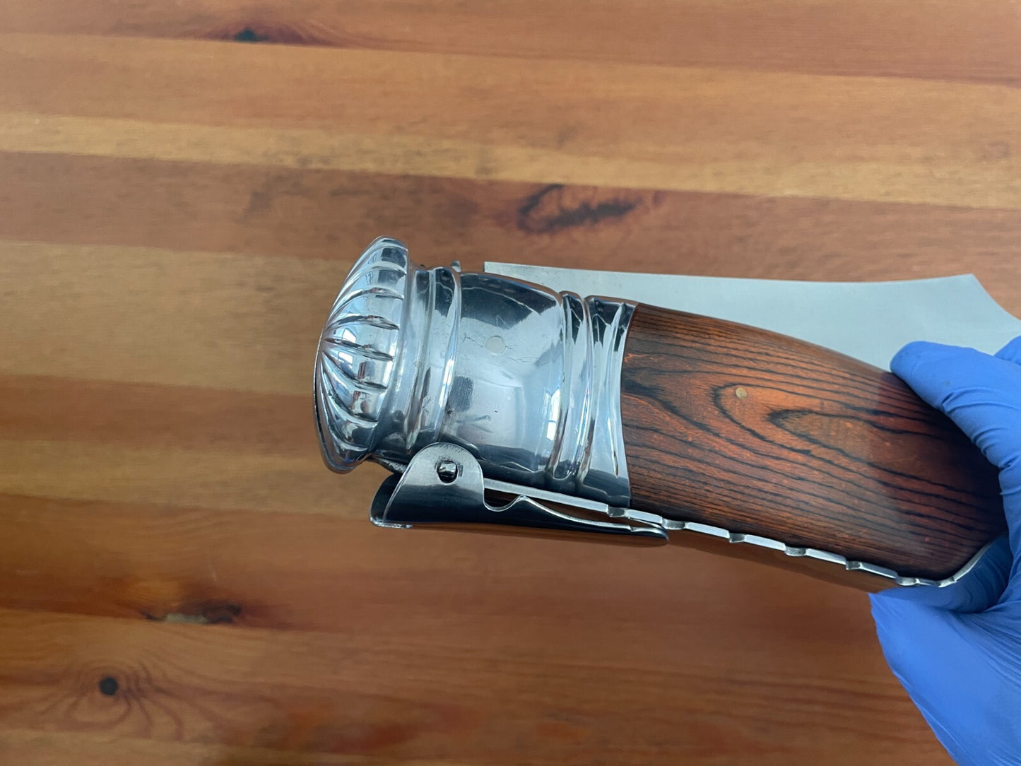 13.7" Gigantic Navaja Sevillana Folding Knife Red Wood Scales From Spain