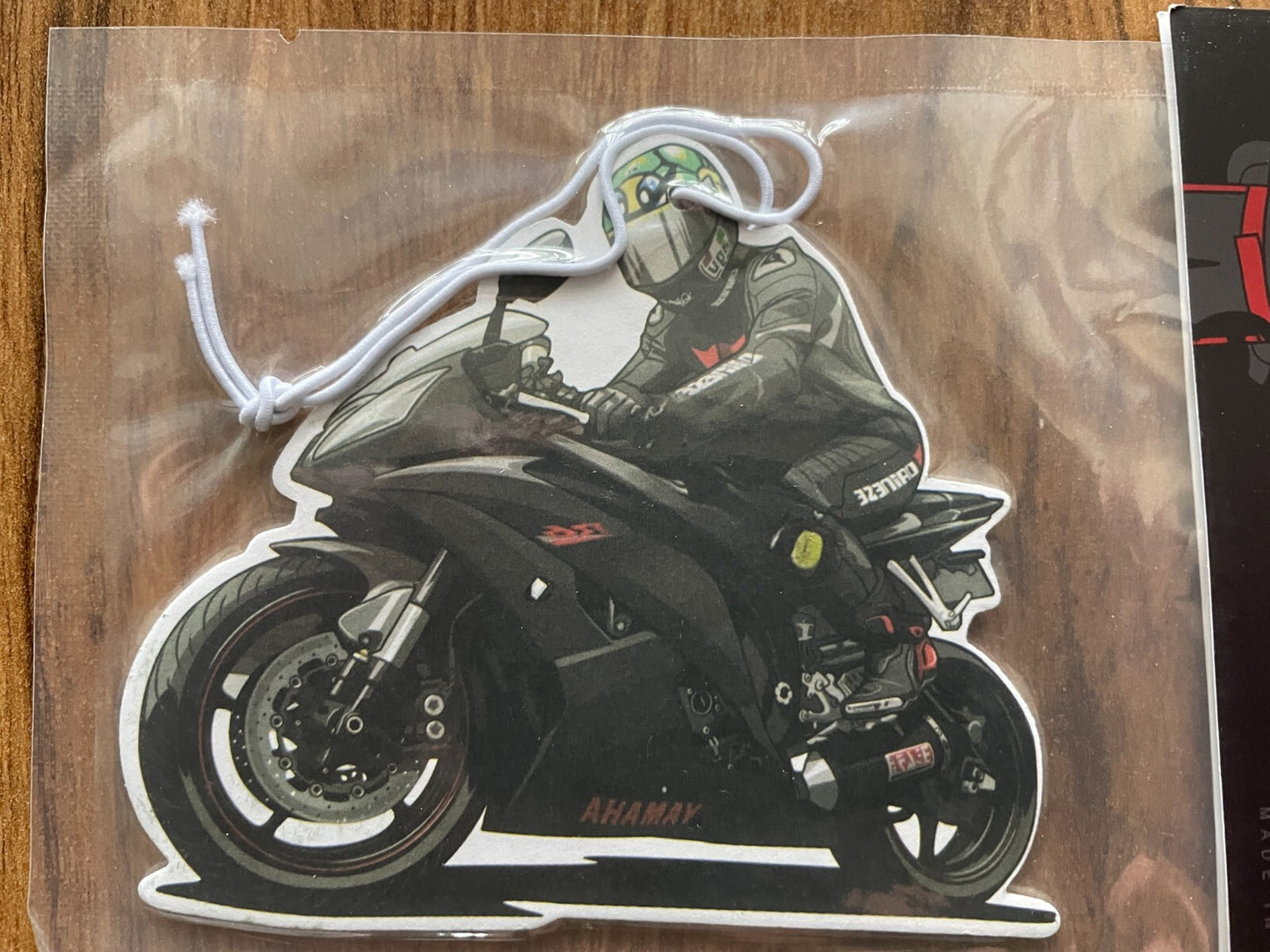Car air freshener motor bike cool design wheels car fragrance - 3 Pack