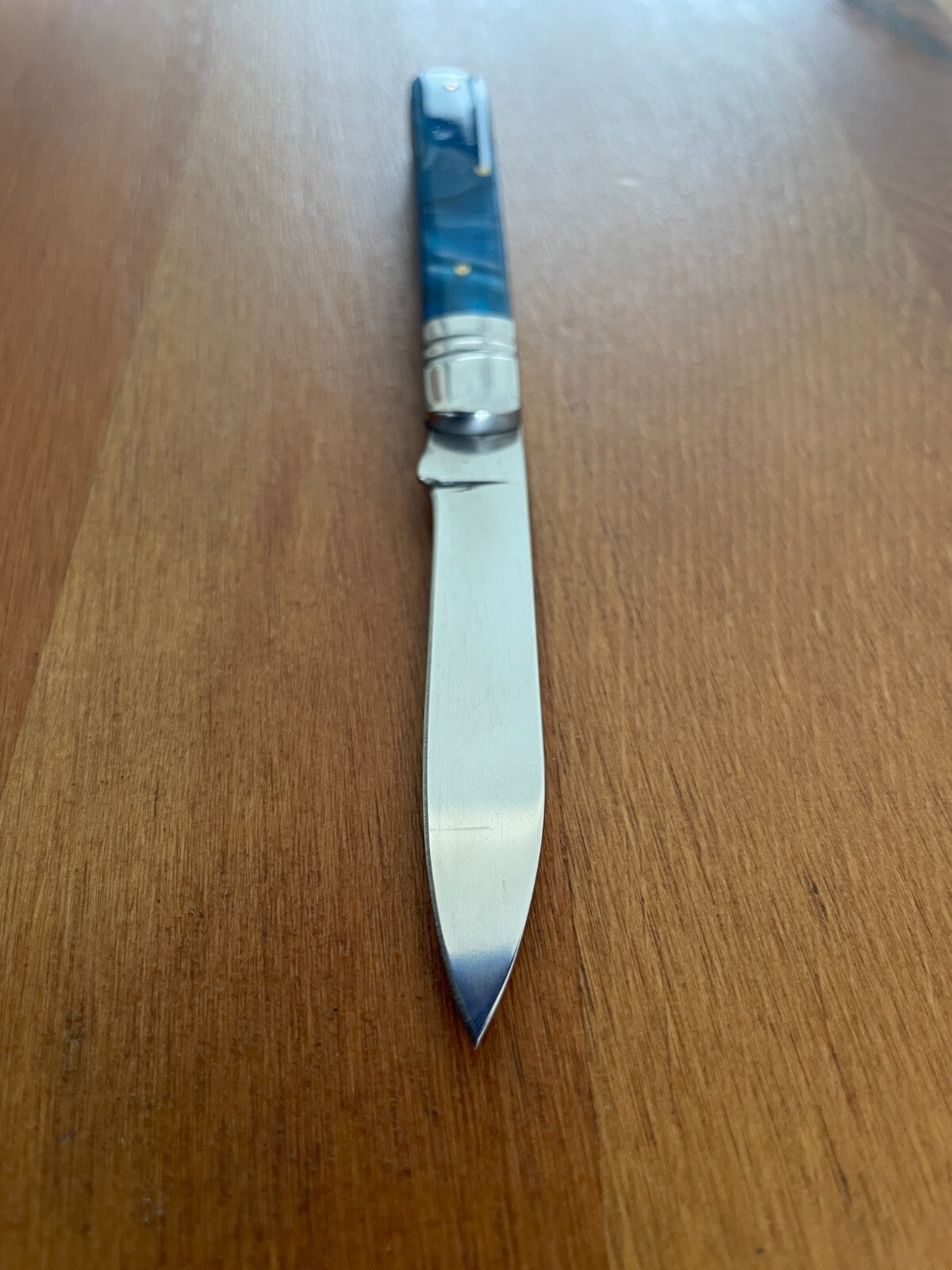 2.8" Made in Spain Navaja Albacete Classic Pocket Knife Black Celluloid Handle