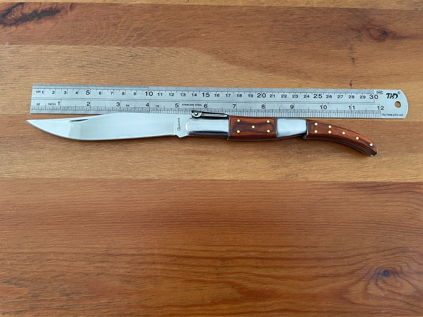 5.1" Arabian Style Navaja Folding Pocket Knife Red Stamina Wood From Spain