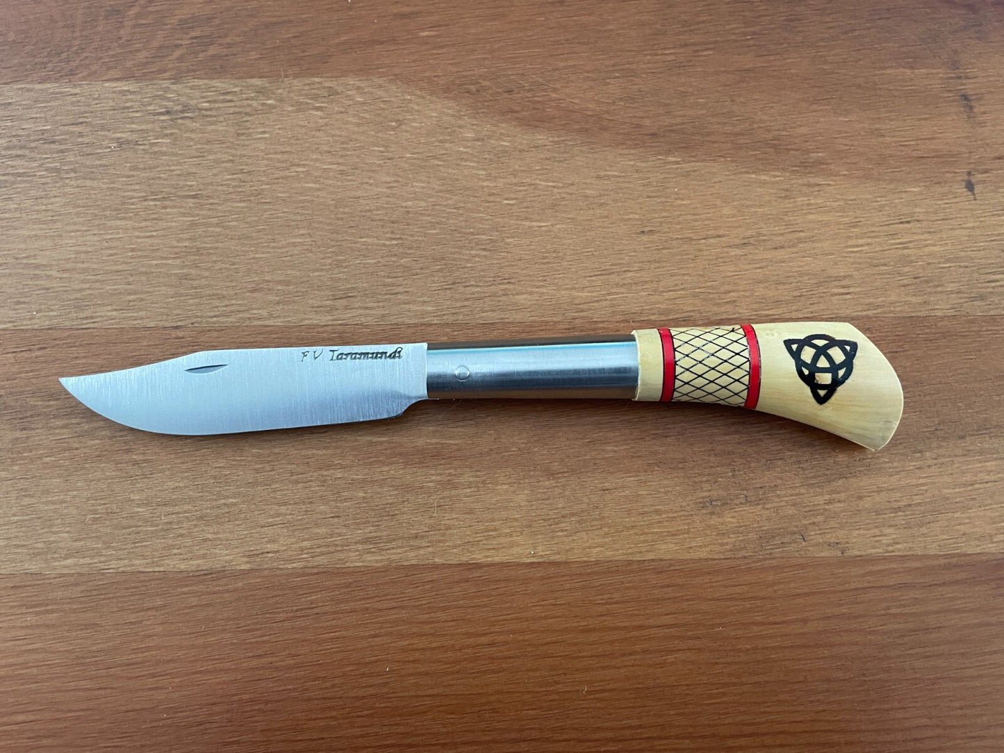 3.14” FV Taramundi Navaja Pocket Knife Made in Asturias Decorated Wood Handle