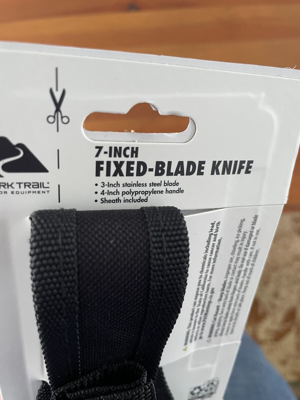 Ozark Trail 7-inch Full Length Fixed-blade Knife With Sheath Included