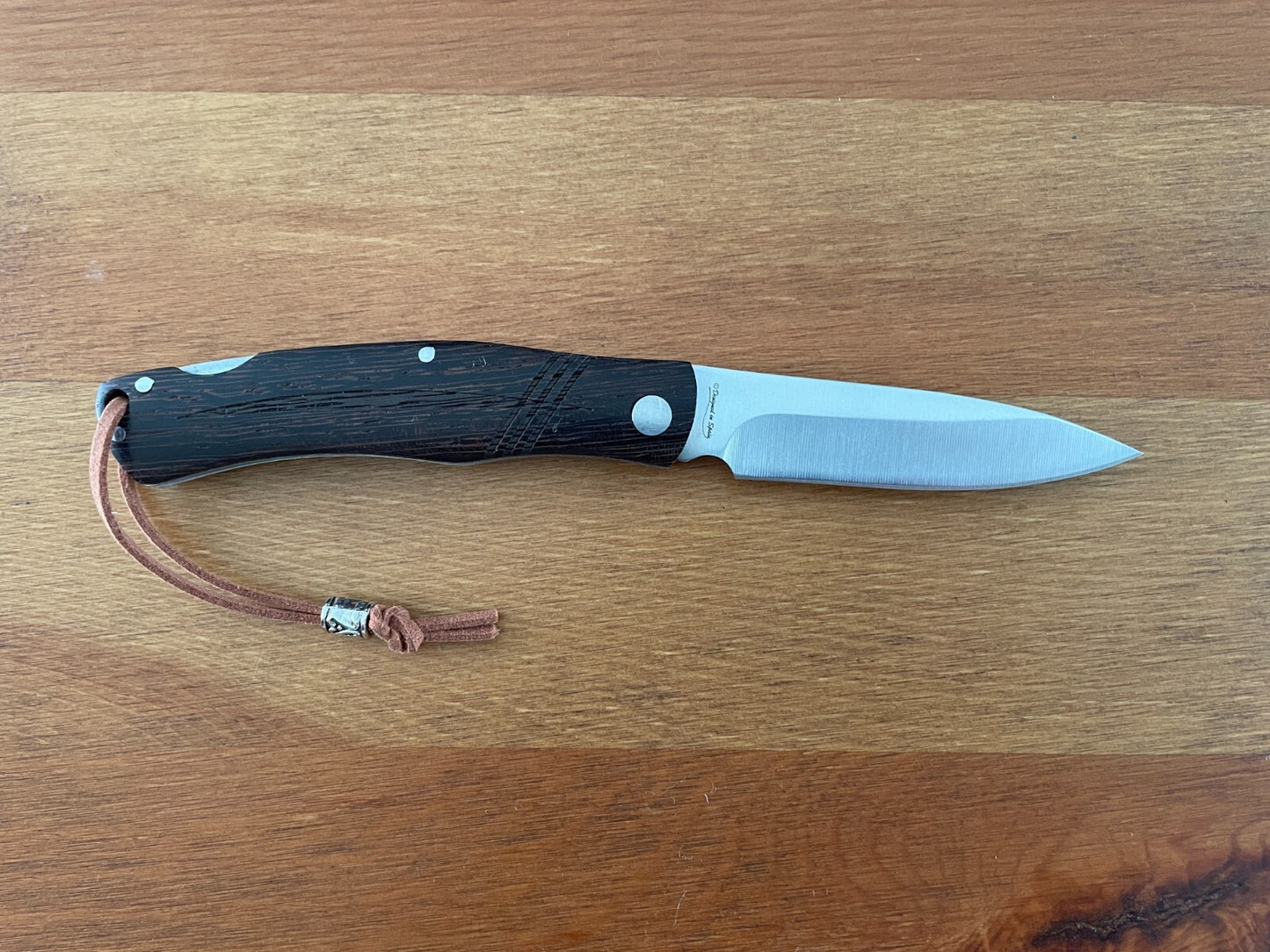 3.15" Stainless Steel Spanish Navaja Pocket Knife Wenge Wood Scales Well Built