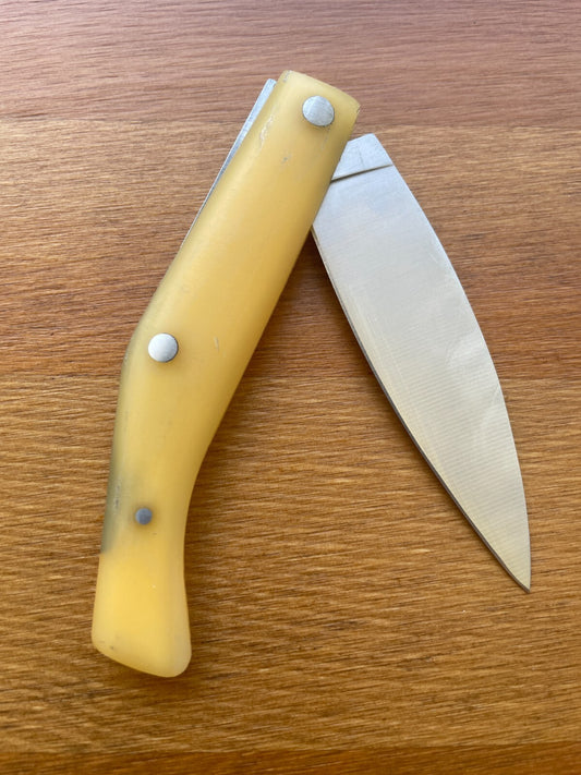 3.54" Pallés Carbono Navaja Pocket Knife Carbon Steel Blade ABS Handle Slipjoint