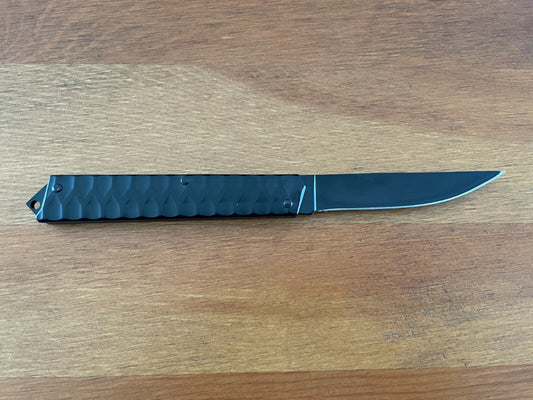 3" Tanto 420 Steel Navaja Folding Pocket Knife Black Steel Handle From Spain