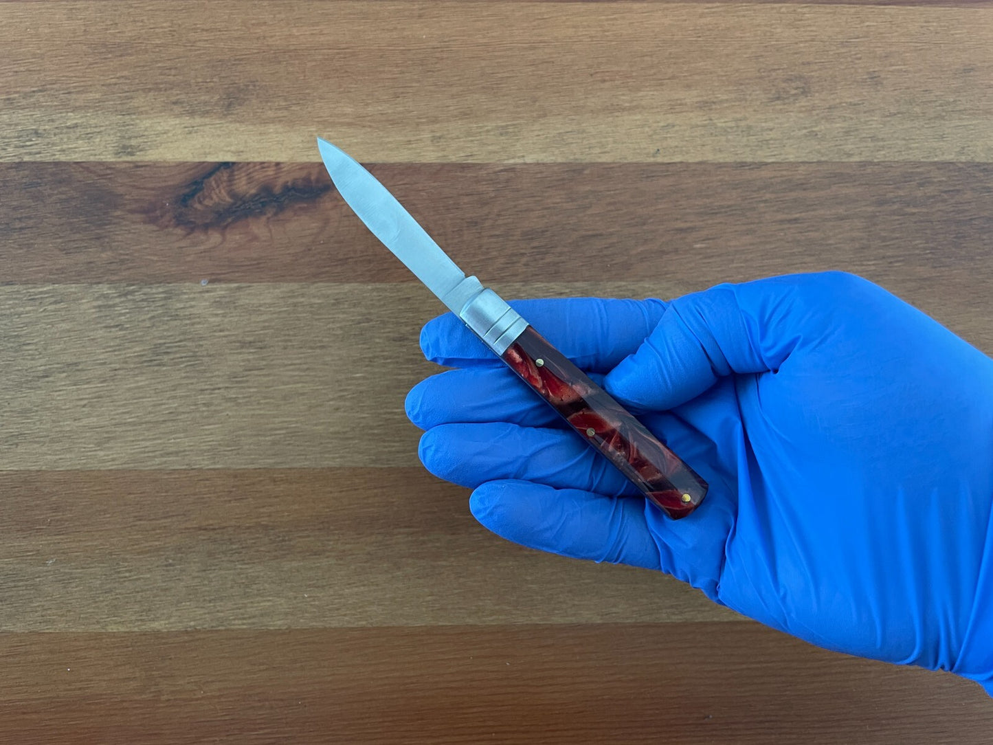 2.5" Made in Spain Navaja Albacete Classic Pocket Knife Brown Celluloid Handle