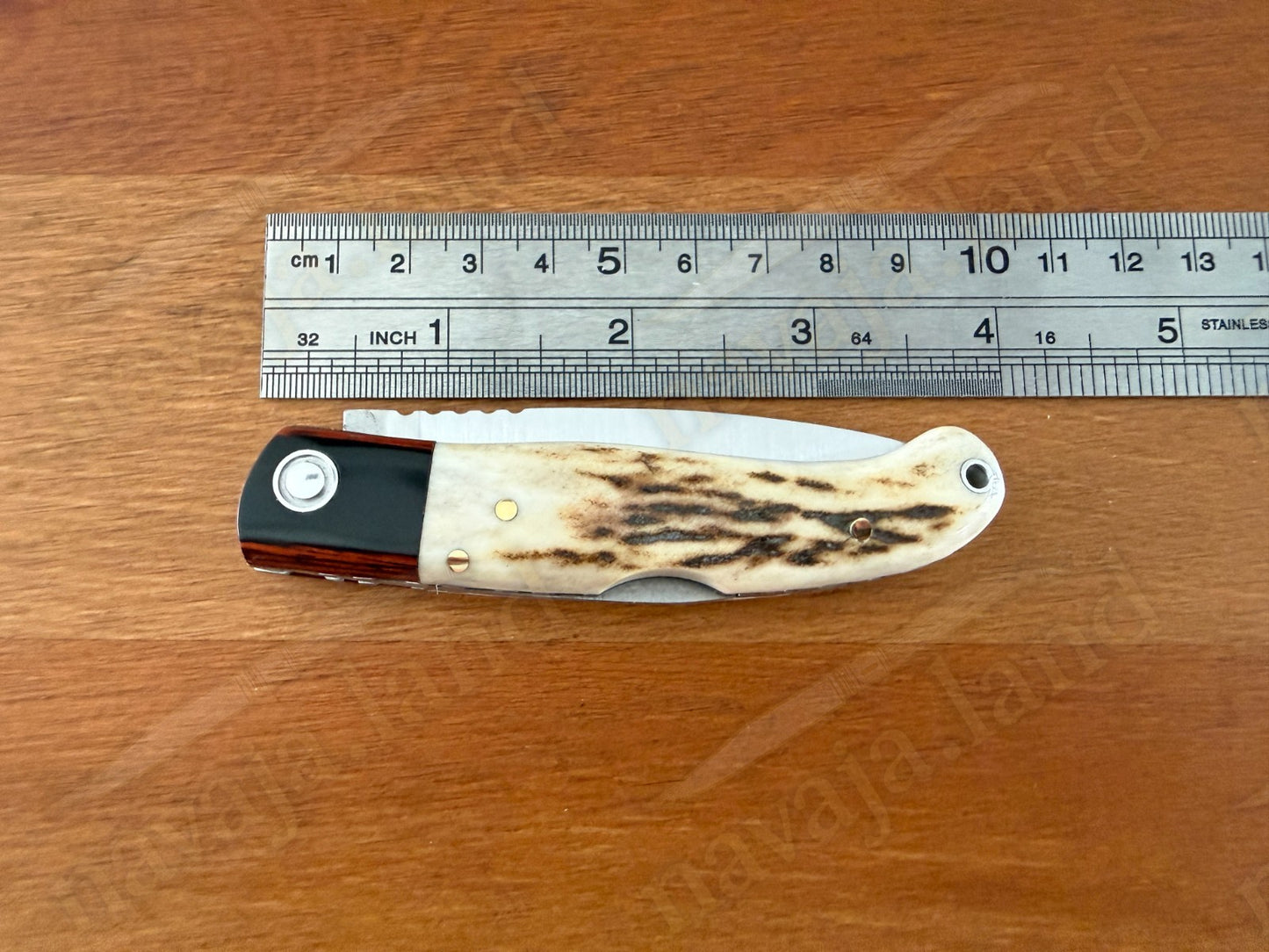 Joker Koala Pocket Knife 2.75” MOVA Blade Deer Horn Handle Grenadillo Ferrule