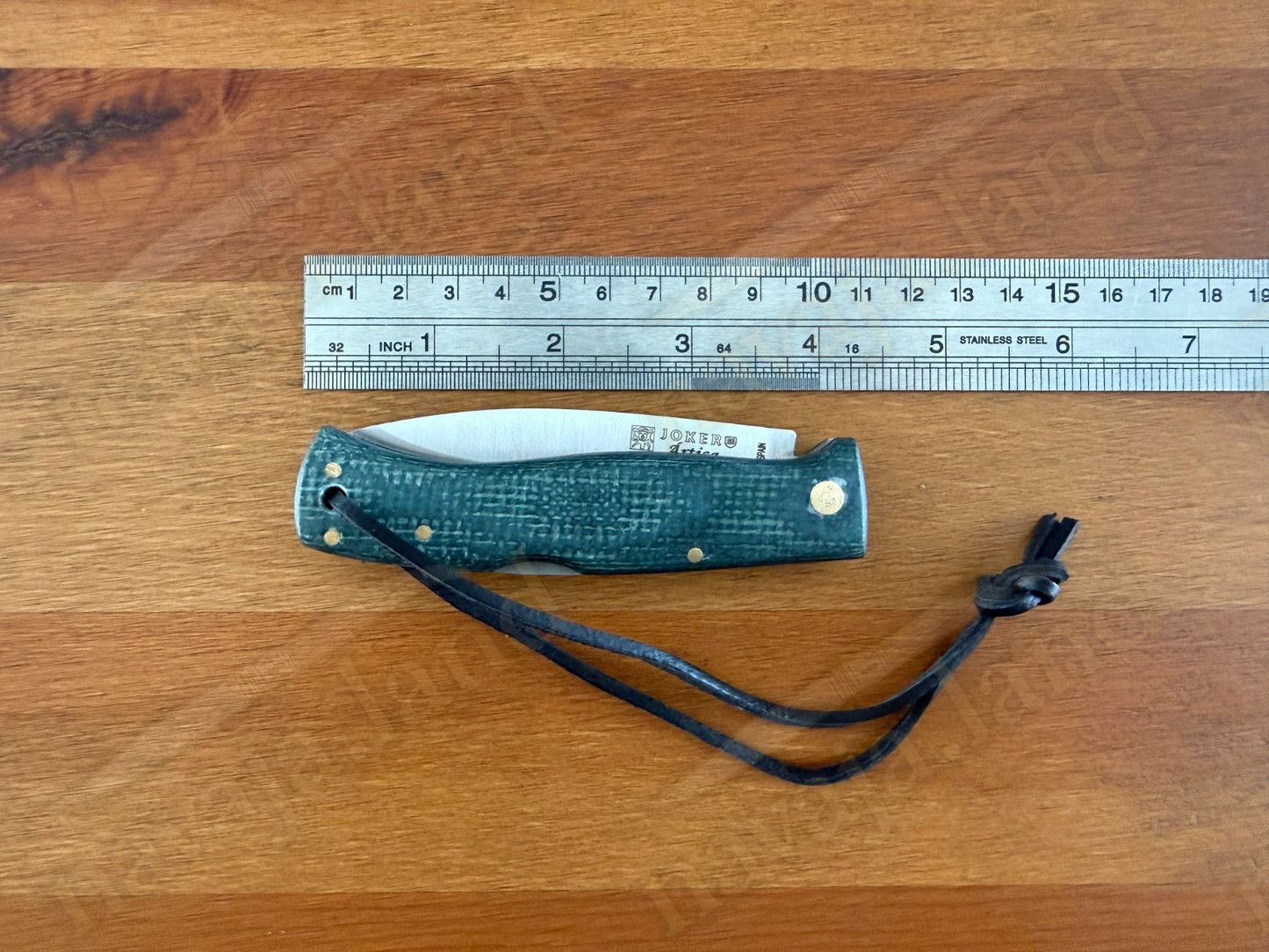 3.2” Joker Artica Bushcraft Folding Knife (Green Jute Micarta Handle) From Spain