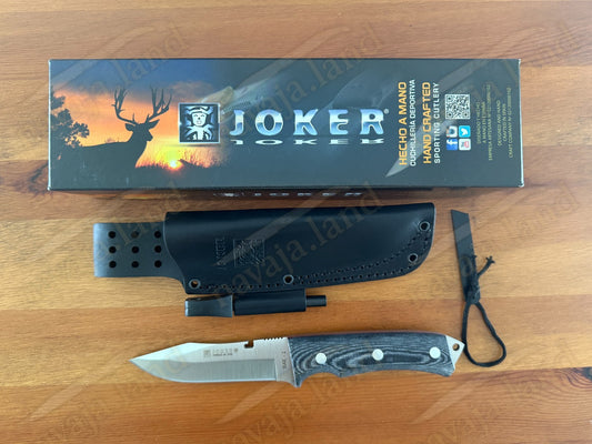 Joker RAK-1(2) Tactical Knife Full Tang | 440 Steel | Micarta Handle From Spain