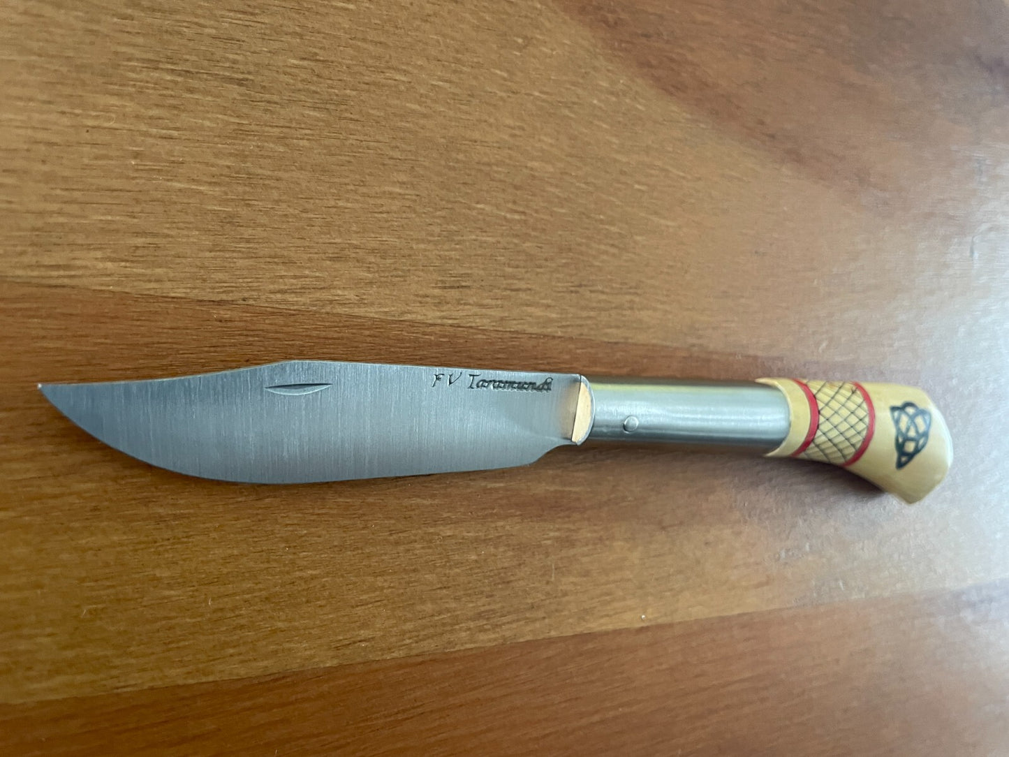 3.14” FV Taramundi Navaja Pocket Knife Made in Asturias Decorated Wood Handle