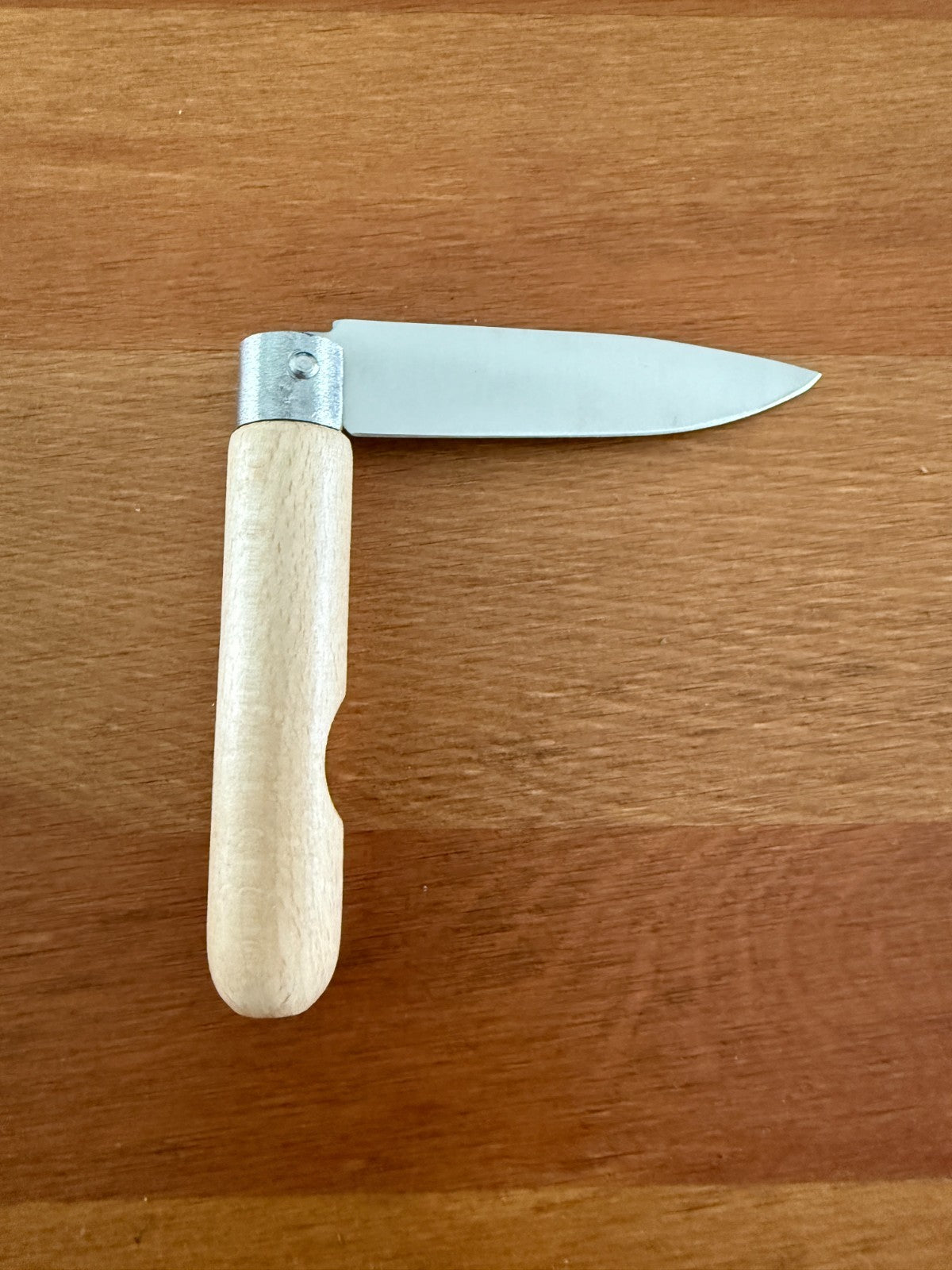 2.76" Stainless Steel Blade Pocket Knife Martins Penknife Beech Wood Handle