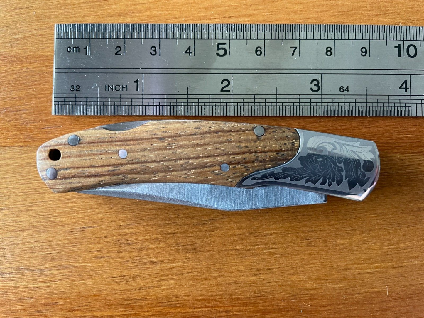 2.5" Blade Cute Folding Pocket Knife Bolsters Engraved Imported Spain -US Seller