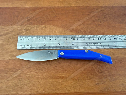 Pallares Solsona Pocket Knife 2.76” Stainless Steel Blade Blue Handle Spanish
