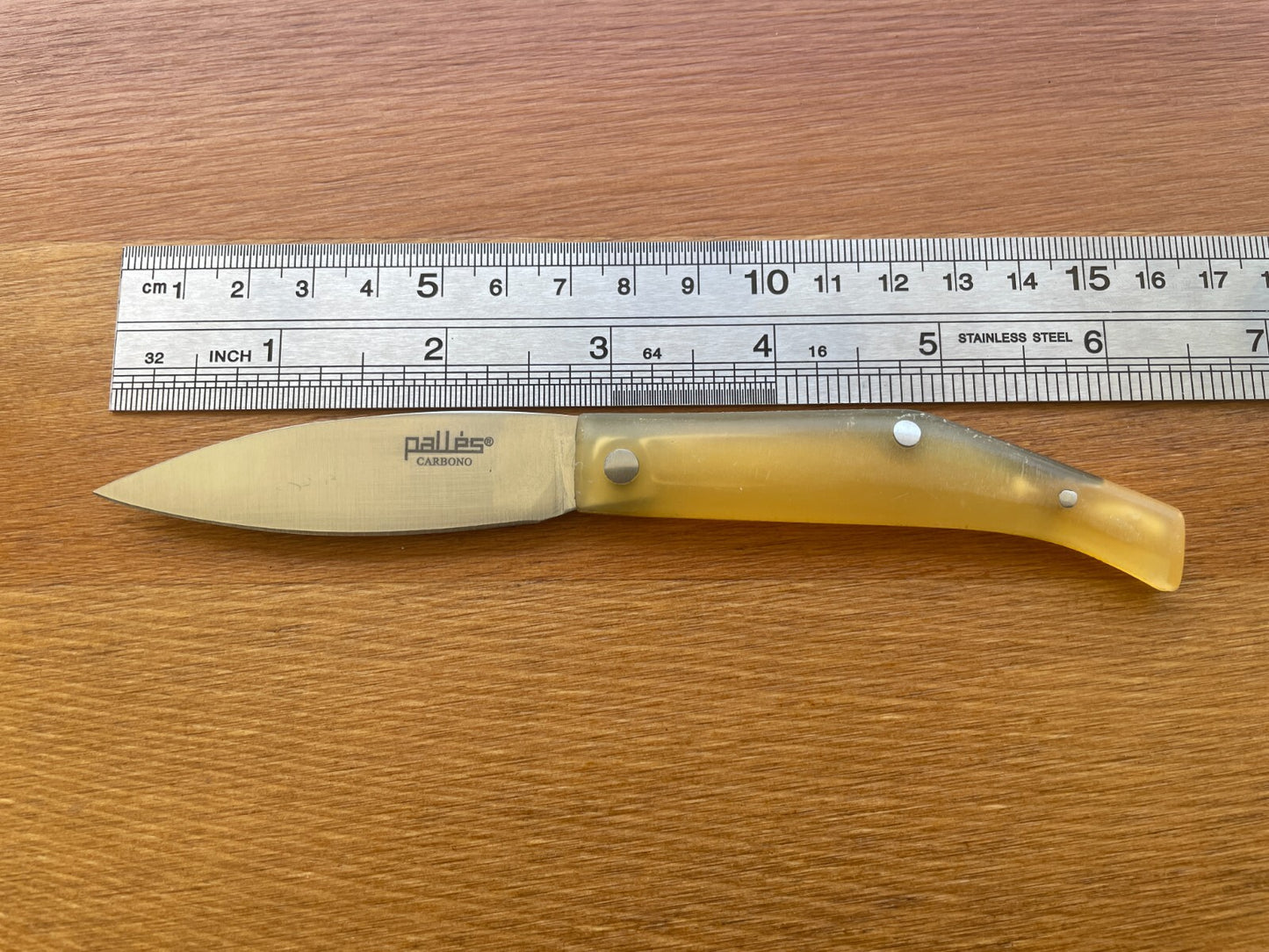 2.75" Pallés Carbono Navaja Pocket Knife Carbon Steel Blade ABS Handle Slipjoint