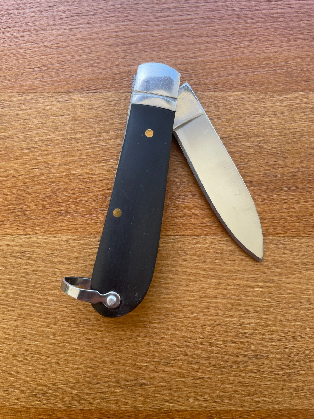 2.6" Pocket Knife Needle Point Black ABS Handle Sailor / Marinera Navaja Spain