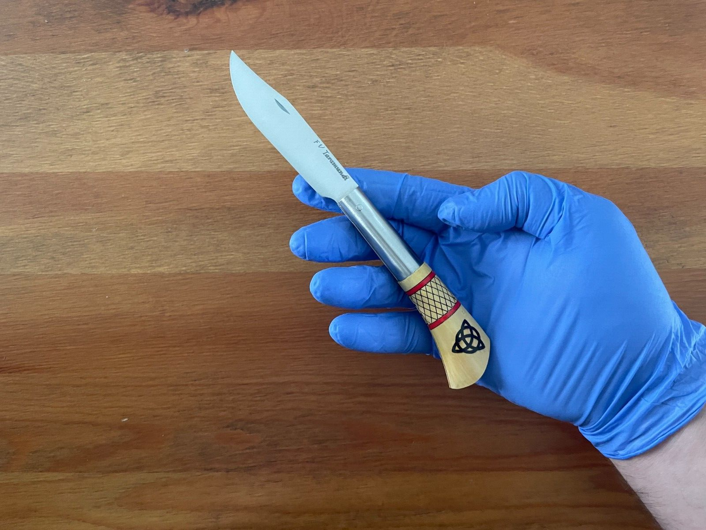 3.14” FV Taramundi Navaja Pocket Knife Made in Asturias Decorated Wood Handle