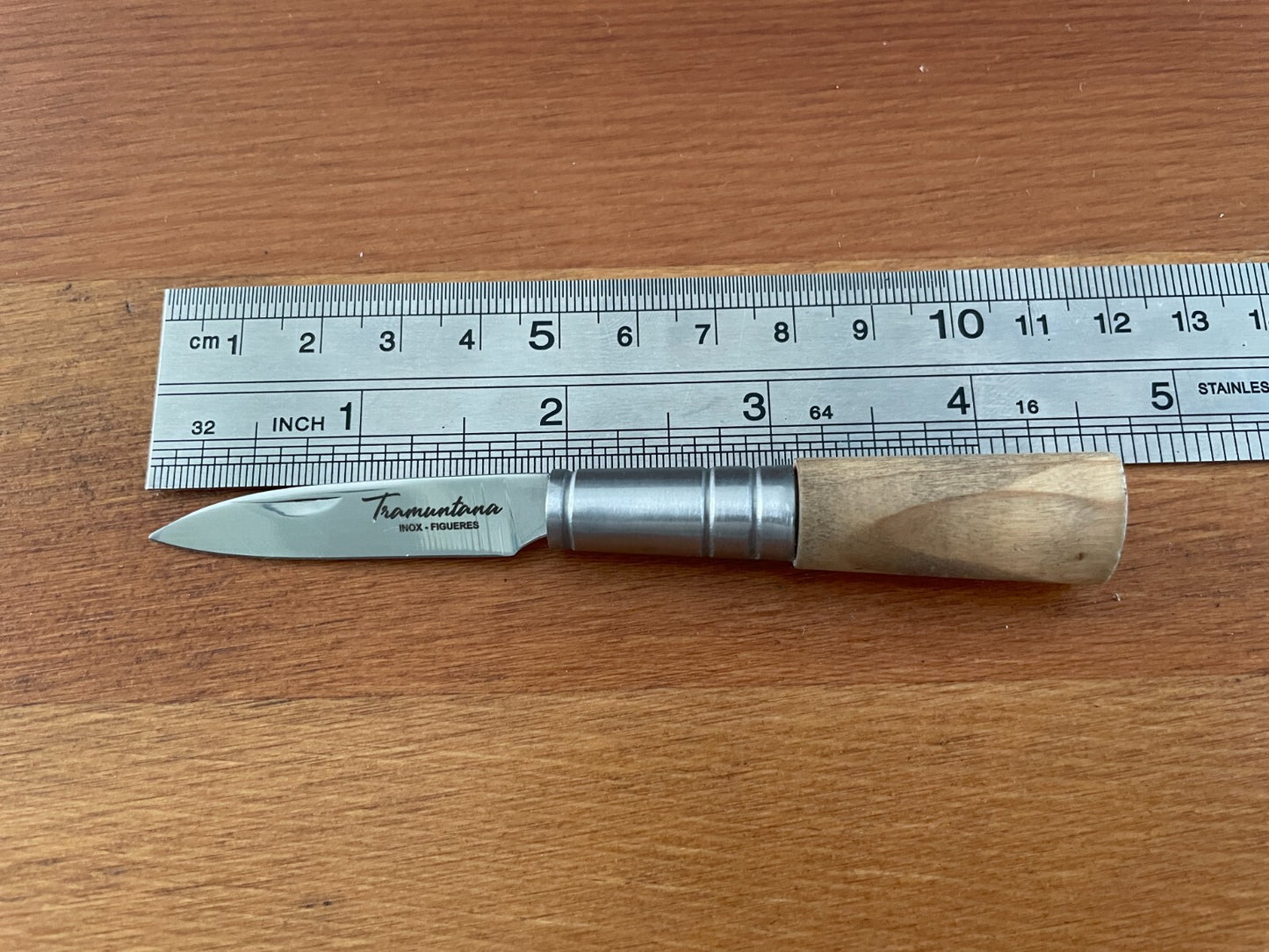 1.96" 420 Steel Navaja Tramuntana Pocket Knife Olive Wood Handle From Spain