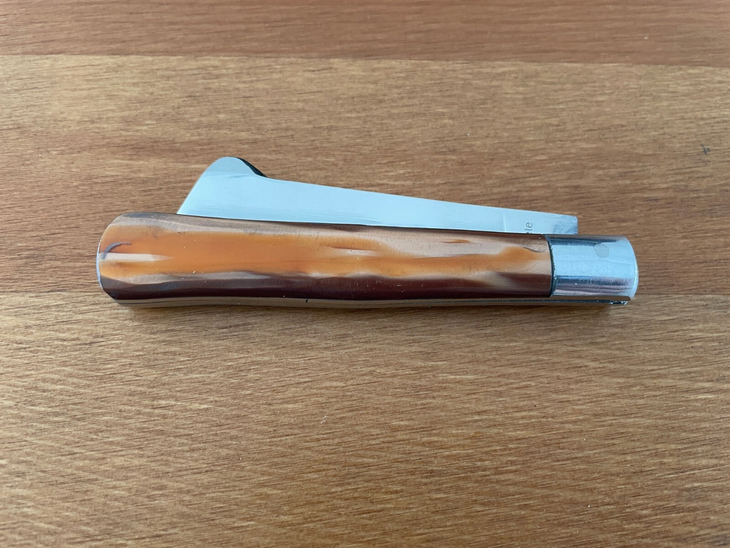 3" Grafting Field Folding Knife Steel Bolsters Sheath Plastic Scales From Spain