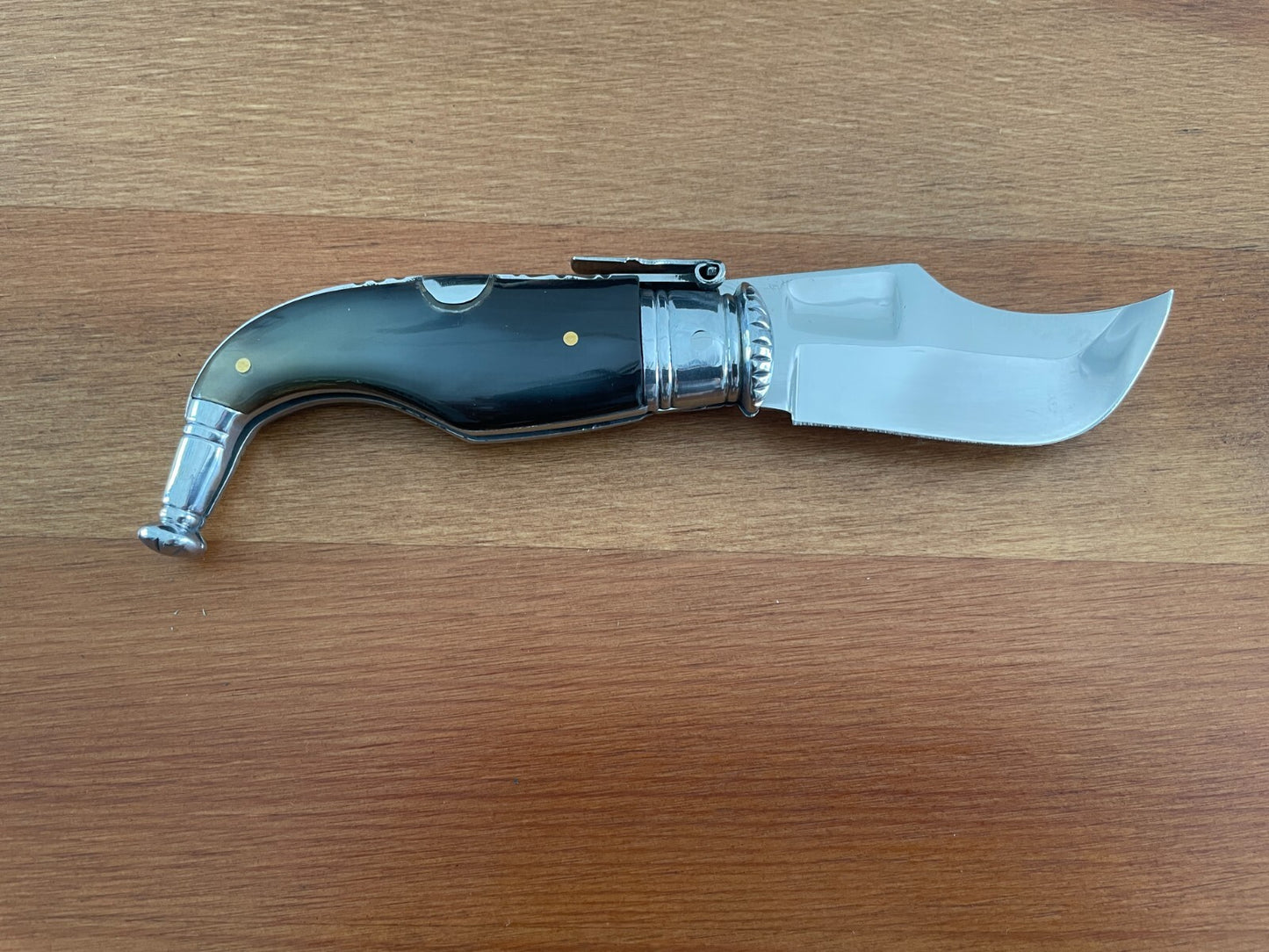 2.55” Spanish Navaja Capaora Pocket Knife Genuine Bullhorn Scales - USA seller