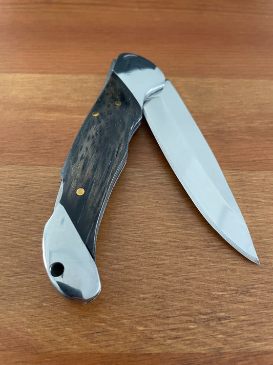 3.4" 420 Steel Tramuntana Folding Knife Marinera de Lux Model Steel and Ebony