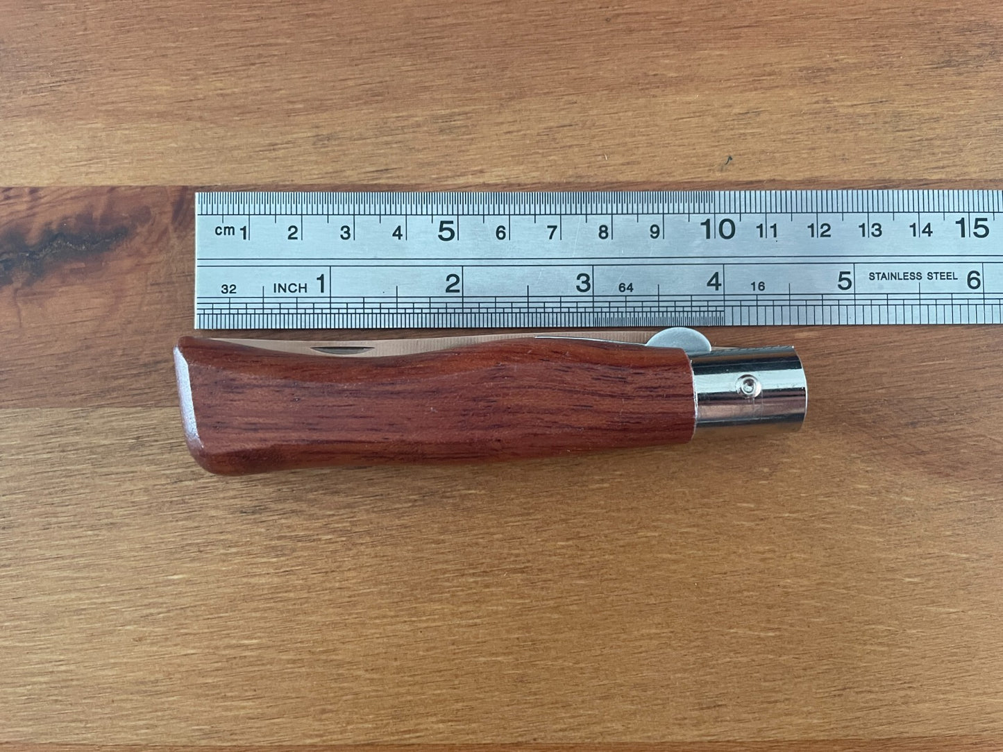 3.54" Portuguese Navaja MAM German Steel AISI 420 Bronze Titanium Blade