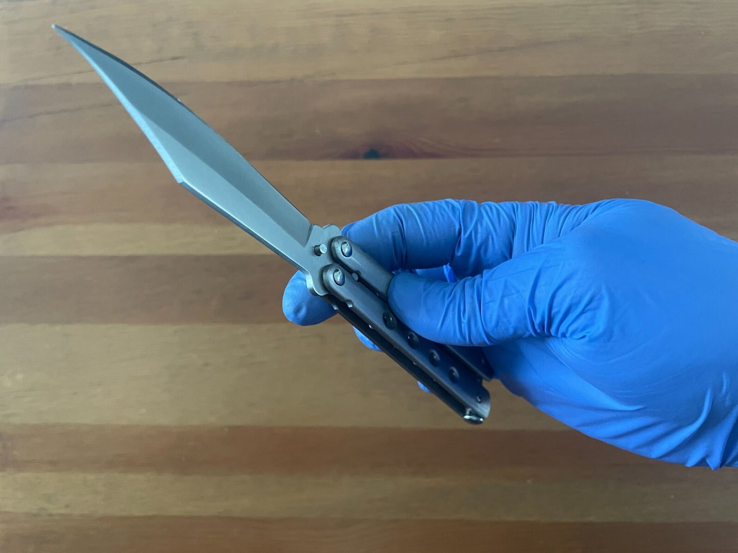 3.5" Stainless Steel Satin Blade Folding Pocket Knife Steel Handle with Holes