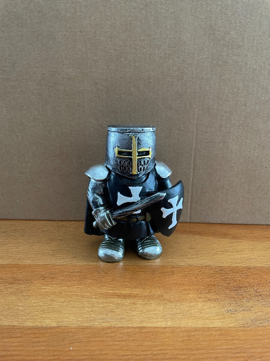 Decorative / Collectible Small Resin Figurine Templar Knight with Sword