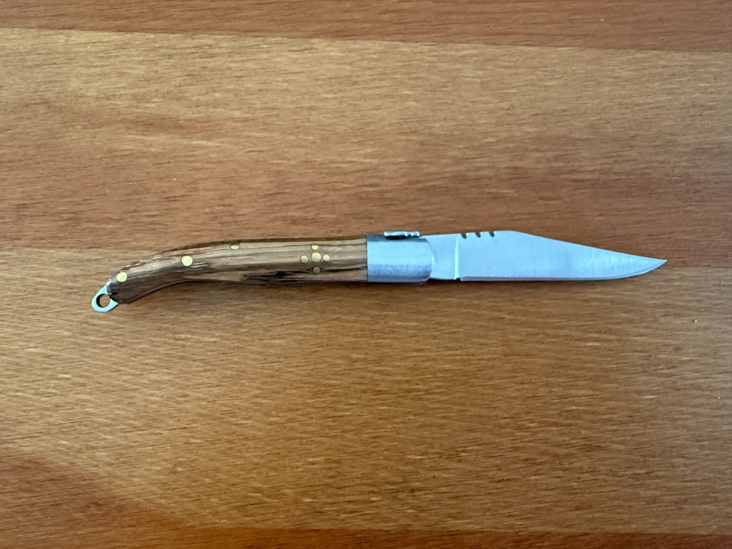 2.4” Stainless Steel Blade Navaja Laguiole Inox Pocket Knife Olive Wood Scales