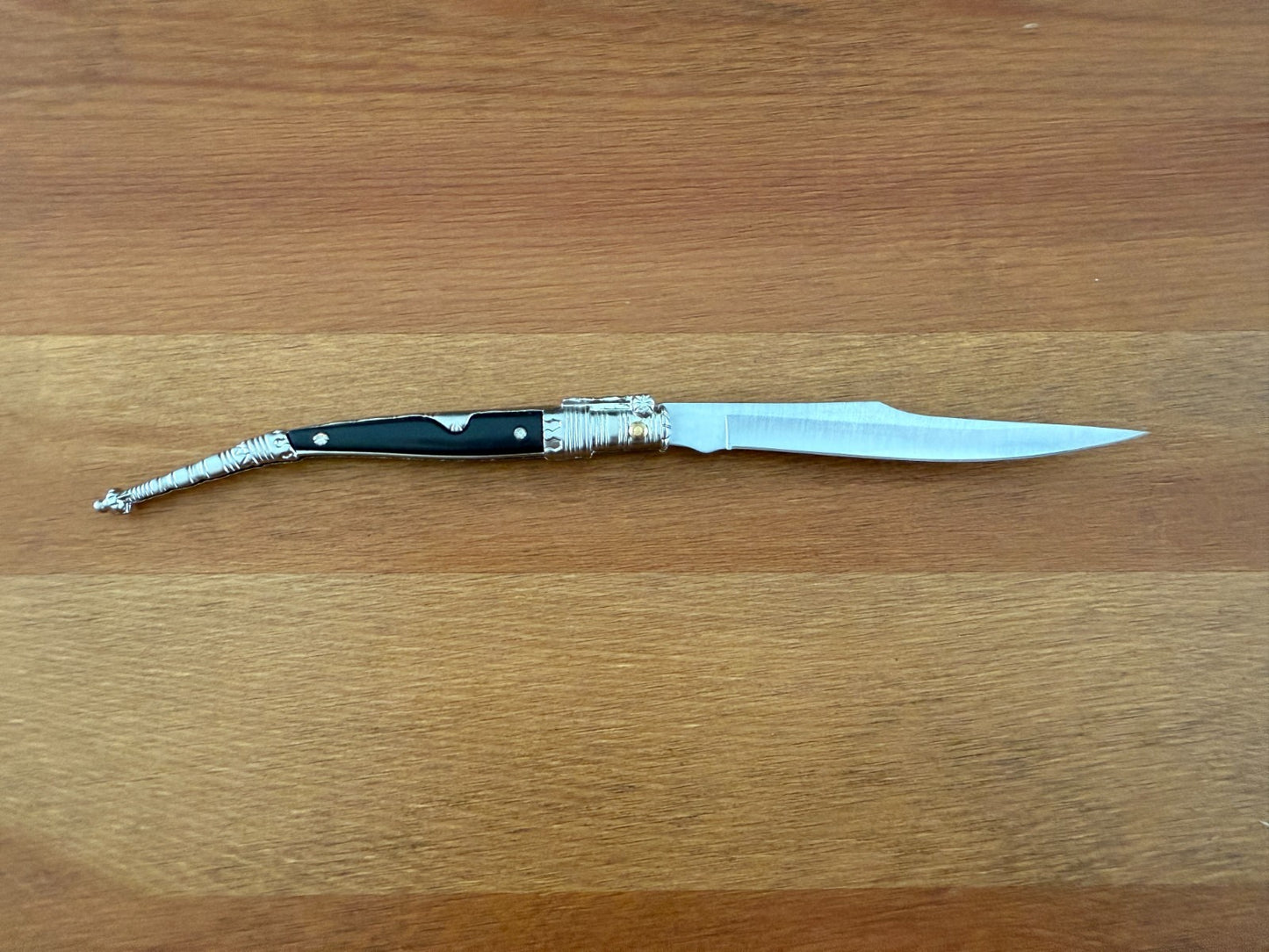 4.1” Albacete Navaja Joker Stiletto Knife Zamak Handle Handmade Slipjoint Spain