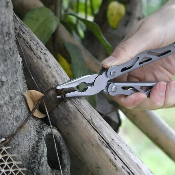 Camping Stainless Steel 12-In-1 Multi Tool with Sheath Included Ozark Trail