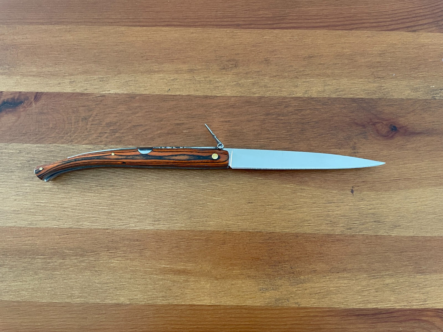 4.7 in. Estilete Spanish Navaja Pocket Knife Red Stamina Wood Handle