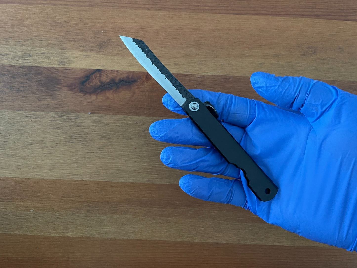 2.8" Navaja Higonokami Pocket Knife Tanto Blade 420 Steel with Sheath