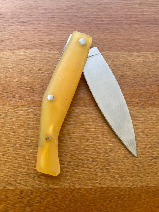 3.93" Pallés Carbono Navaja Pocket Knife Carbon Steel Blade ABS Handle Slipjoint