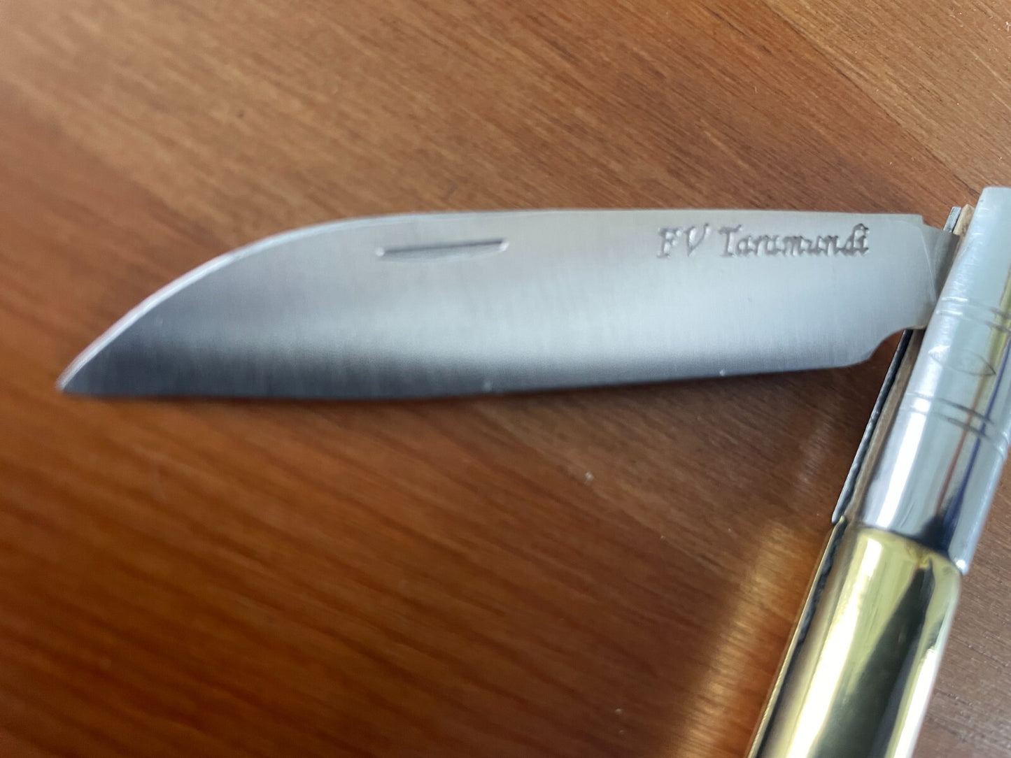 3.14" FV Taramundi Navaja Pocket Knife Asturias Spain 300 Win Mag Shell Handle