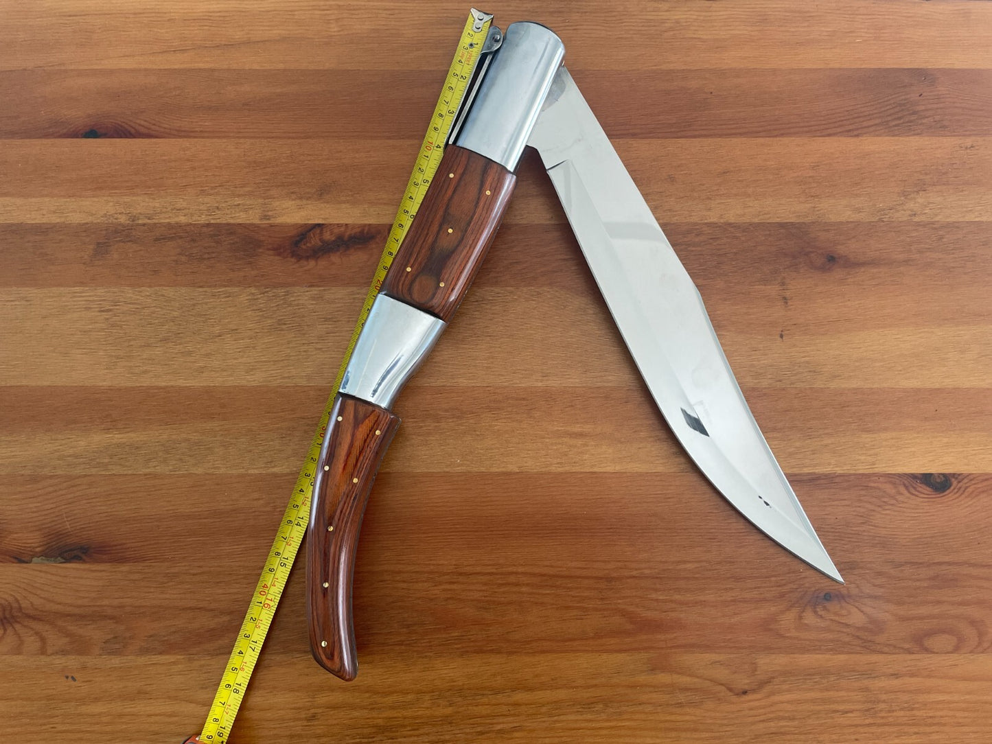 14" Gigantic Arabian Style Navaja Folding Knife Collectors Item Fully Functional