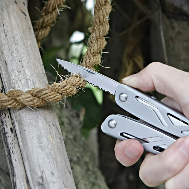 Camping Stainless Steel 12-In-1 Multi Tool with Sheath Included Ozark Trail