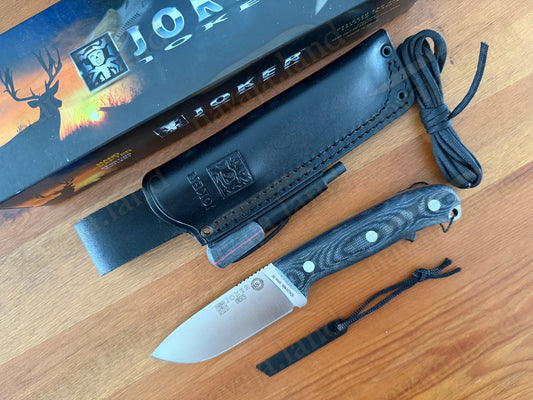 Joker Ursus Survival Knife Böhler N695 Dark Micarta + Firesteel + Paracord