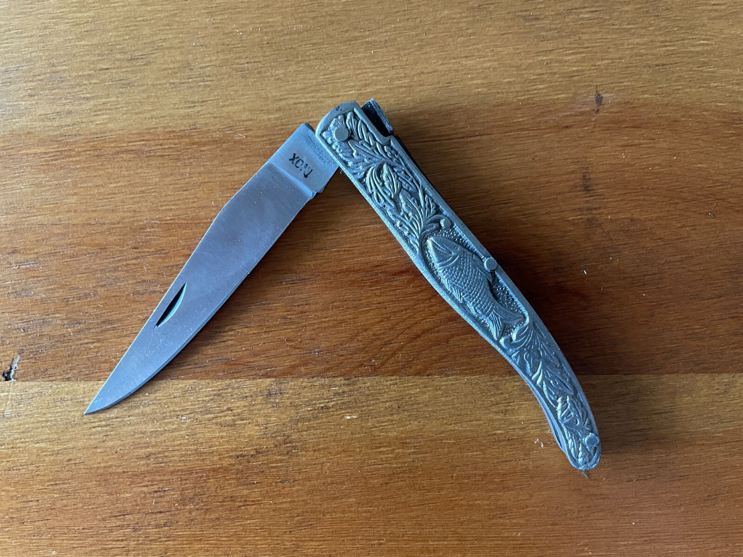 3.8" Spanish Navaja Pocket Knife Decorated Handle From Spain - USA Seller
