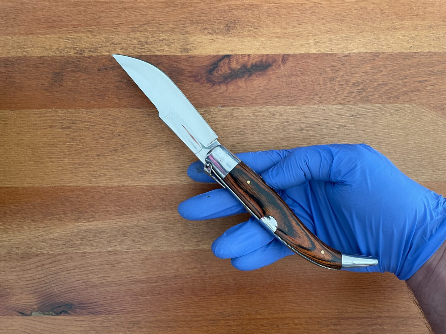 4.2” Spanish Navaja Teja Albacete Pocket Knife Red Stamina Scales - USA Seller