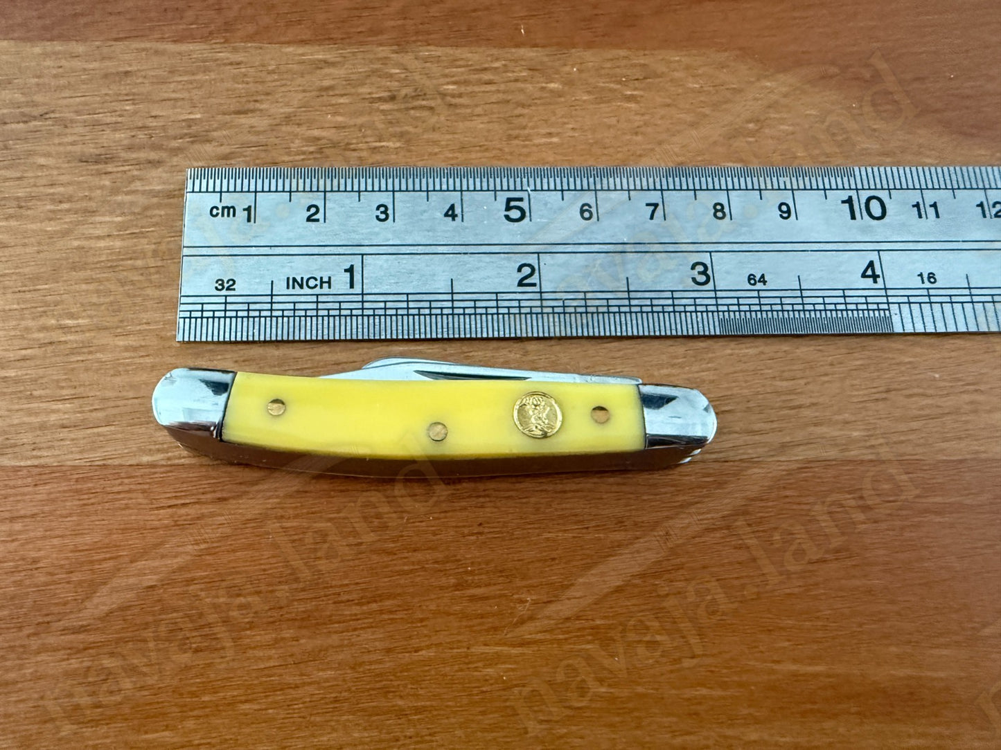 Elk Ridge ER-323SY Gentleman’s Stockman Folding Knife – Yellow Delrin Handle