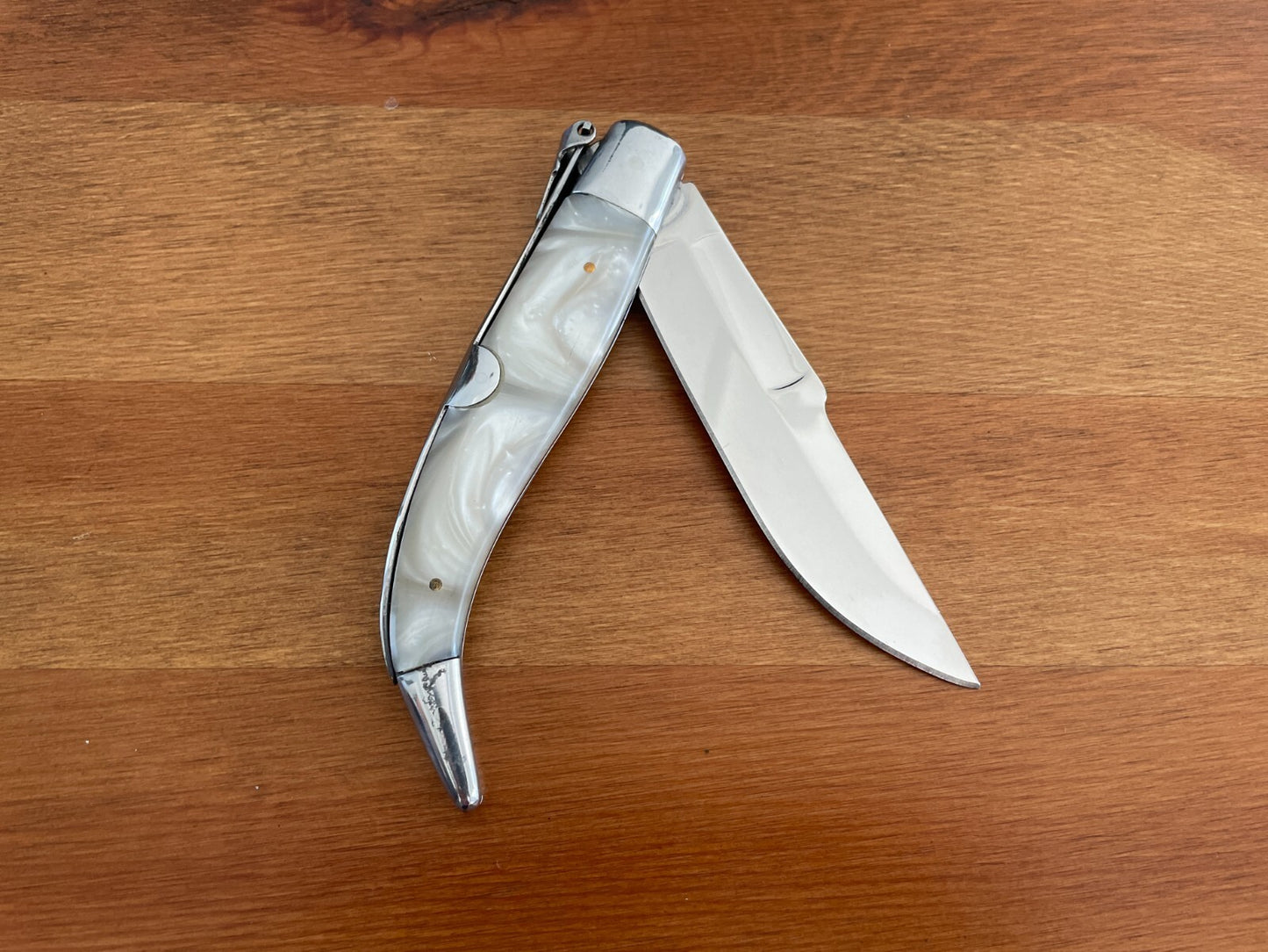 4.3" Spanish Navaja Teja Albacete Pocket Knife Nacre Imitation - US Seller